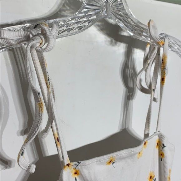 Forever 21 mini Dress yellow wildflower Print women Small sundress - Picture 3 of 6